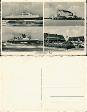 Ansichtskarte Großenbrode 4 Bild: Schiffe, Restaurant 1934