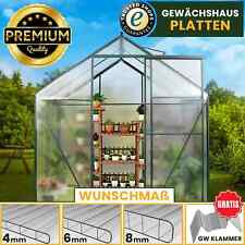 Gewächshaus Platten 4  6  8 mm Doppelstegplatten Stegplatten Hohlkammerplatten