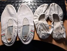Turn,- Ballett,- Bauchtanz,- Gymnastikschuhe /Schläppchen Gr. 34 / 37 Weiß