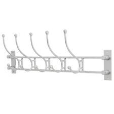 Garderobe Wandgarderobe Artdeco Aluminium 90cm grau Antik-Stil