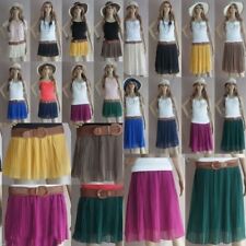 Damen Mädchen Falten Rock