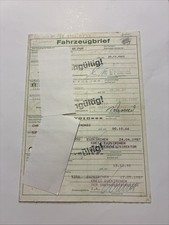 Fahrzeugbrief BMW 3er 323 E21
