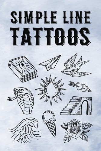 1000 simple line tattoo - simple,