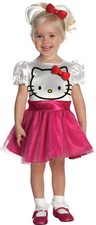 Hello Kitty Kostüm Mädchen Kinder Karneval Fasching Kleid Katze PINK
