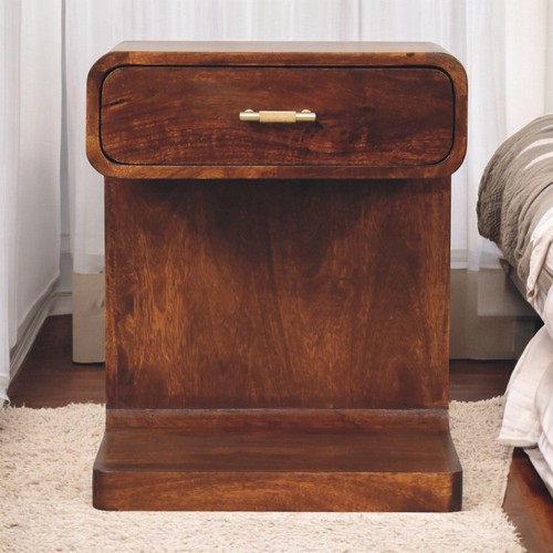 Nachttisch mangoholz massiv - nachttisch,