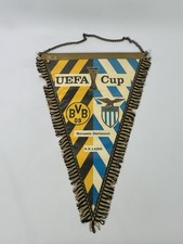 Vintage Fußball Wimpel UEFA Cup - Borussia Dortmund vs S.S Lazio RAR Sammeln