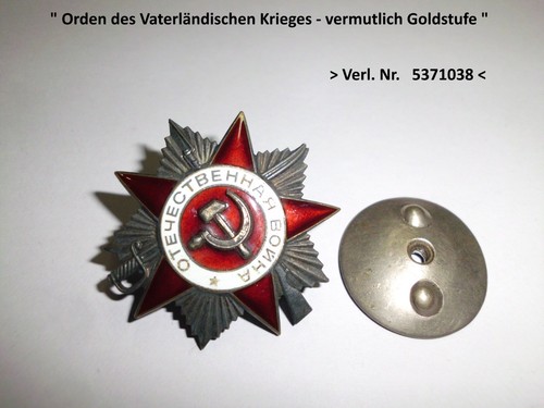 Orden vaterländischen - ", d.