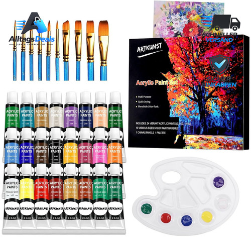 Acrylfarben set teilig - acrylfarben-set, 36-teilig