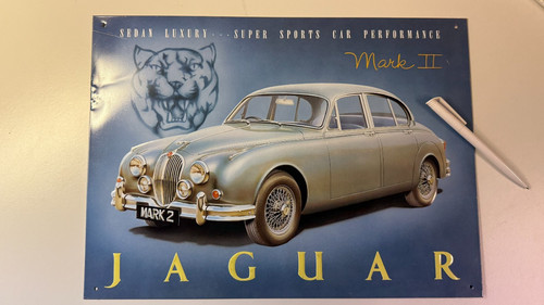 Jaguar mark blechschild - jaguar, 2