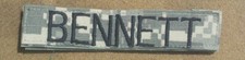 US Namensschild BENNETT Tarnung UCP 2 Stk Uniform Klett Feuerwehr Bundeswehr