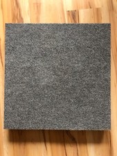 12 Teppichfliesen 50x50, 5mm, dunkelgrau