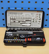 Würth Zebra Ratschenkasten Steckschlüsselsatz 1/4 Zoll mit 34 Teilen Multi