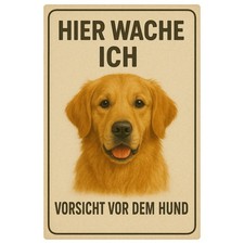 Golden Retriever Hundeschild