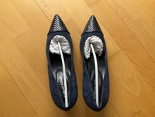 Pumps von stephane kelian, dunkelblau/schwarz neu, Gr. 38,5 aus Leder