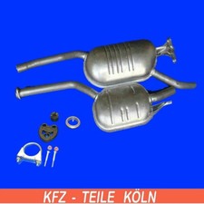 MERCEDES W124 200 230 200D 250D Mittel + Endschalldämpfer Auspuffanlage + Set