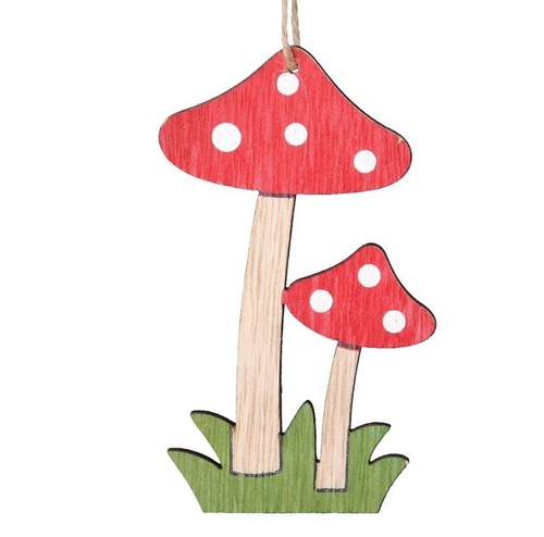 Stk holzpilze anhänger - holzpilze, 7cm