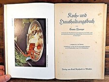 Koch- und Haushaltungsbuch, Emma Quenzer,1933, Klassiker,Rezepte,Kochbuch,selten