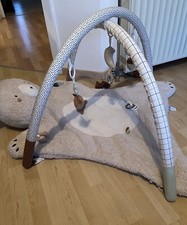 Activity-Decke mit Spielbogen GRÜNER WALD - wollweiß von Vertbaudet 