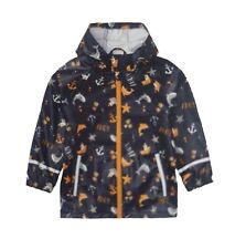 Jungen  Buddeljacke Matschjacke Regenjacke blau maritim Jacke Wind- wasserdicht
