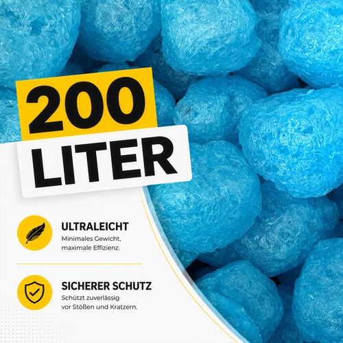 Verpackungschips herz blau - herz,