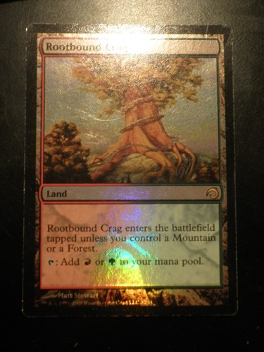 Mtg magic rootbound crag foil - rootbound,