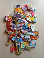 An die 100 Kaufmannsladen Kartons gefaltet gebraucht Schachteln Spielzeug Vintag