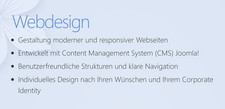 Webdesign mit Joomla! und Prestashop