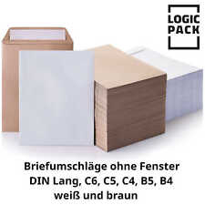 Briefumschlag DIN Lang C6 / C5 / C4 / B5 / B4 Umschläge ohne Fenster HK