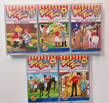 5x  Bibi Und Tina Hörspielkassetten Nr. 12, 18, 33, 43 + 44  gebraucht