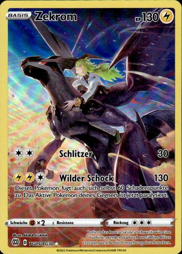 Pokemon tcg zekrom strahlende - pokemon,