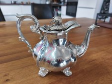 Antik Teekannen aus Silber Art Deco Design gestempelt