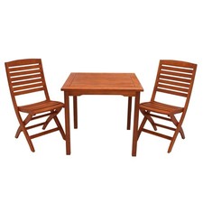 Bistro-Set 3-teilig Holz