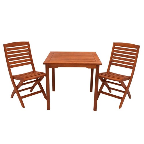Bistro set teilig holz - bistro-set, 3-teilig
