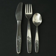 3-Teiliges Auerhahn Kinderbesteck 90er Silberauflage 1.105SIS