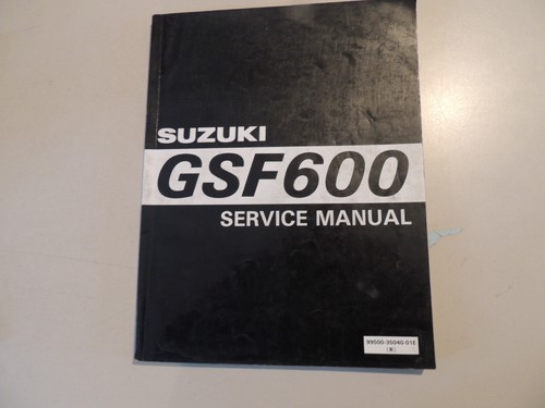 Shop manual suzuki gsf600 - shop,