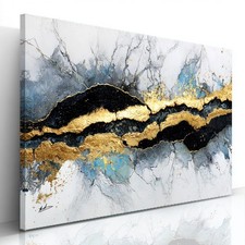 Abstrakt Leinwand Bild Weiß