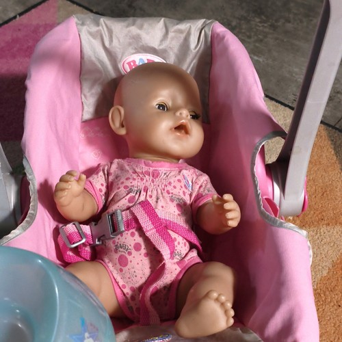 Baby born mit rosa grau - born, rosa/grau
