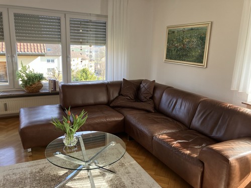 Ledercouchgarnitur