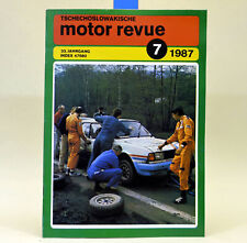 CSSR Motor-Revue Motorrevue 7 1987 Karosa Skoda Praga Eisrallye Eisspeedway RMX