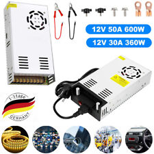 DC 12V LED Netzteil Trafo Schaltnetzteil Adapter Power 30-50A 360-600W Treiber