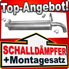 Endschalldämpfer für VW T3 TRANSPORTER III 1.6 TD 1984-1989 Auspuff Endtopf