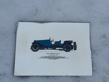 Alter Spiegel Werbung BUGATTI Tipo 30 1928.  30X40 cm. Vintage 