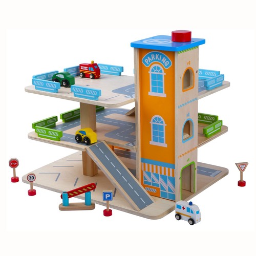 Holz auto parkgarage mit - holz,