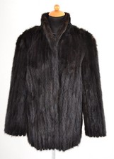 A1869 NERZJACKE ECHT PELZ PELZMANTEL NERZ JACKE PELZJACKE B-WARE