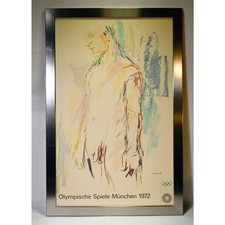 Framed Vintage Olympic Poster