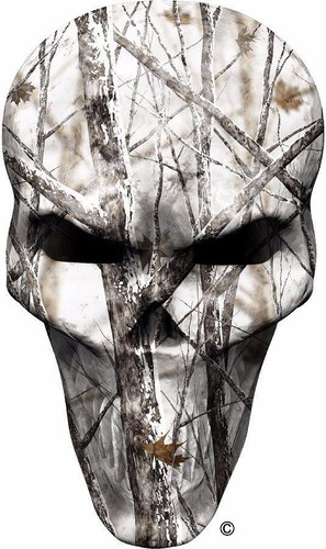 Winter camo hunting - , skull