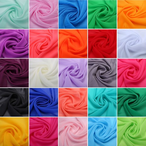 Chiffon stoffe meterware - ,