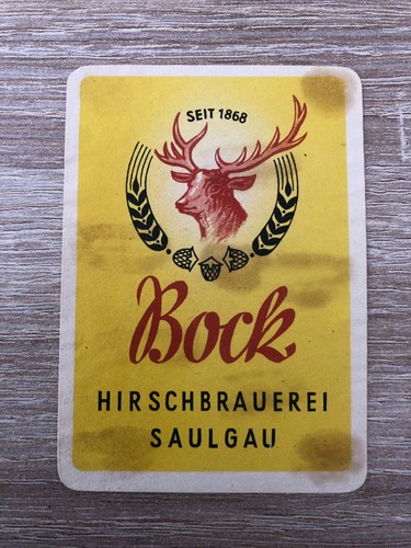 Bieretikett hirschbrauerei - bieretikett,