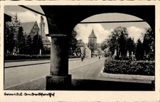 Ak Żary Sorau Ostbrandenburg, Am alten Friedhof, Straßenpartie - 11397270