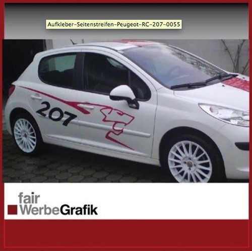 Aufkleber seitenstreifen - aufkleber, /
